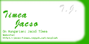 timea jacso business card